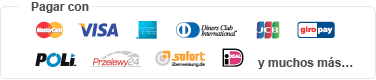 Pago seguro online con MasterCard, VISA, American Express, Diners Club International, JCB, GiroPay, POLi, Przelewy24, Sofort&uuml;berweisung/DirectEbanking, iDEAL, ...